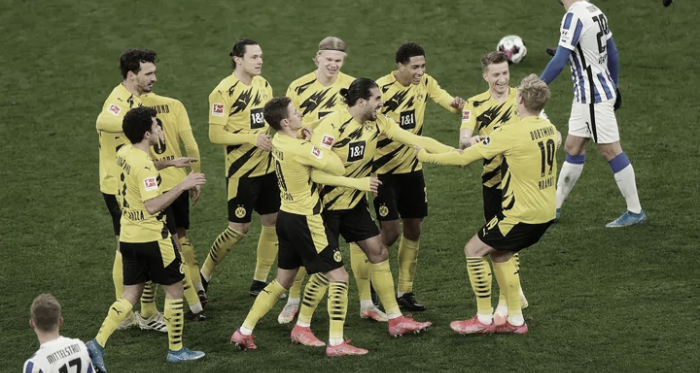 Dortmund despedaza a un Hertha que no ha logrado su cometido