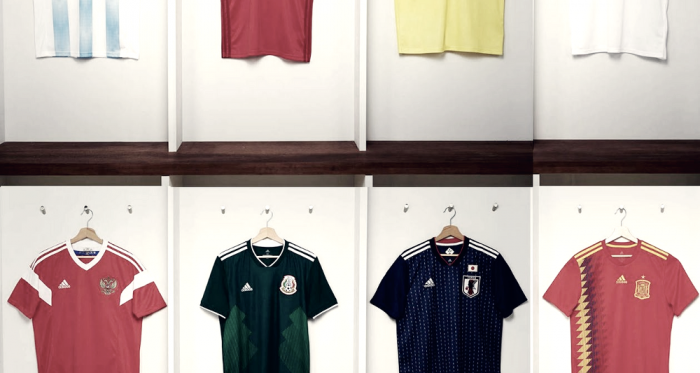 Com pegada retrô, Adidas lança uniformes das seleções para Copa do Mundo