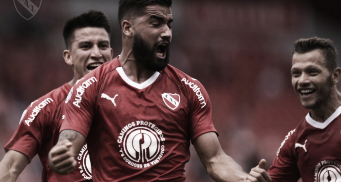 Emanuel Britez se reivindica y marca el gol.FOTO: Prensa Independiente