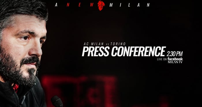 Milan, Gattuso in conferenza: "Terzo posto? Non ci penso, ma nel calcio può succedere di tutto"