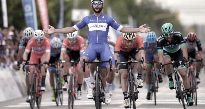 Fernando Gaviria, primer líder de la Vuelta a San Juan