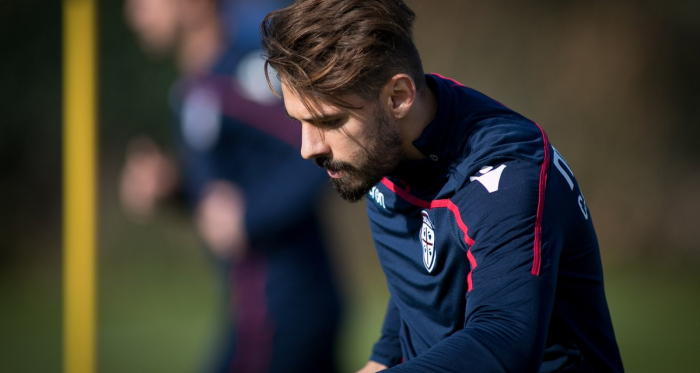 Il Cagliari in allenamento. Fonte: https://twitter.com/cagliaricalcio