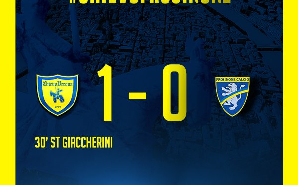Serie A- Il Chievo batte il Frosinone e spera ancora. Ciociari battuti 1-0