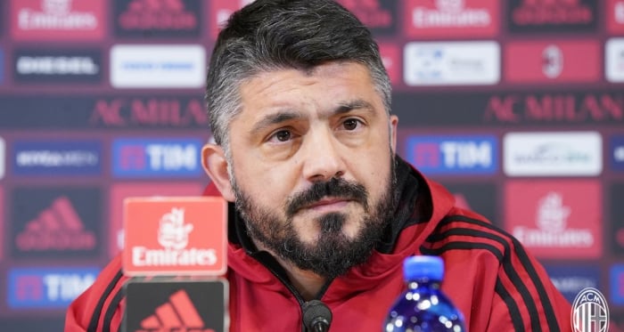 Milan, Gattuso in conferenza: &quot;Mi piacerebbe rimanere a lungo, ma devo darmi una calmata&quot;