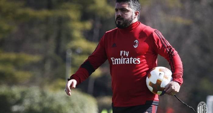 Milan, Gattuso in conferenza: &quot;Rinnovo? Penso a riportare il Milan in Europa&quot;