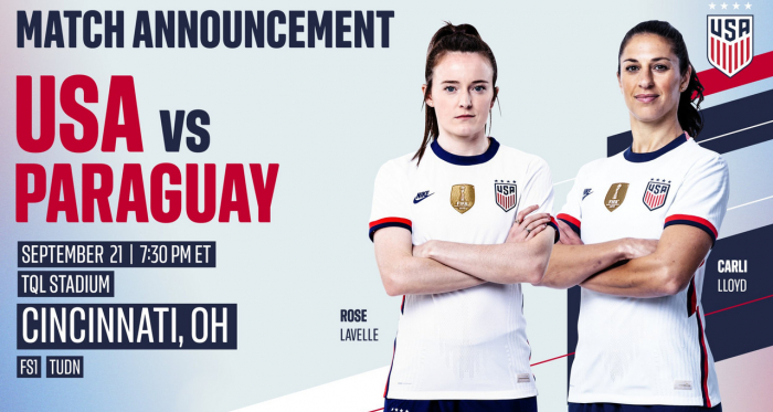 Summary and highlights of the USA 8-0 Paraguay