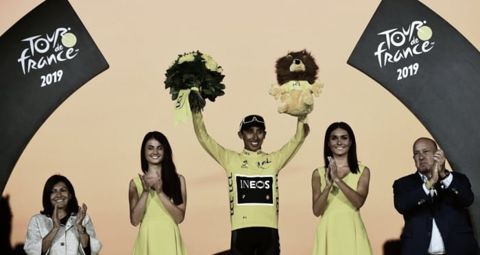 Egan Bernal impuso la bandera de Colombia en el Tour de Francia 2019