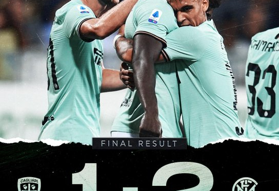 Serie A- Lukaku dal dischetto risolve una gara complicata, Inter corsaro a Cagliari (1-2)