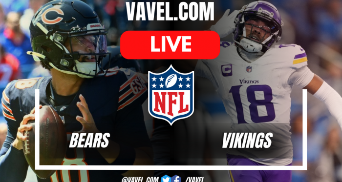 Chicago Bears vs Minnesota Vikings LIVE Score Updates, Stream Info and How to Watch NFL Game