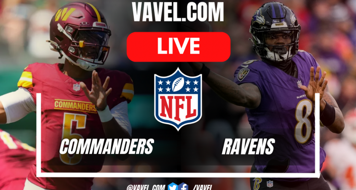 Summary: Washington Commanders 23-30 Baltimore Ravens in NFL