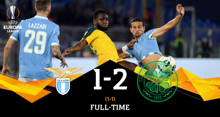 Lazio sconfitta 2-1 dal Celtic e l'Europa League si complica