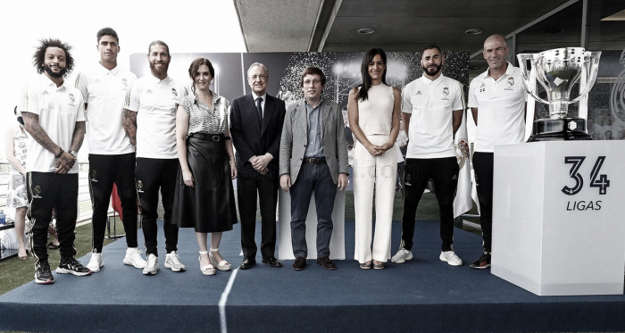 El Real Madrid realiza un acto institucional para celebrar su 34ª Liga