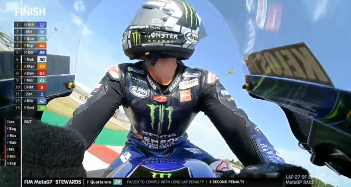 Gp Emilia Romagna: Bravo e fortunato Vinales che vince