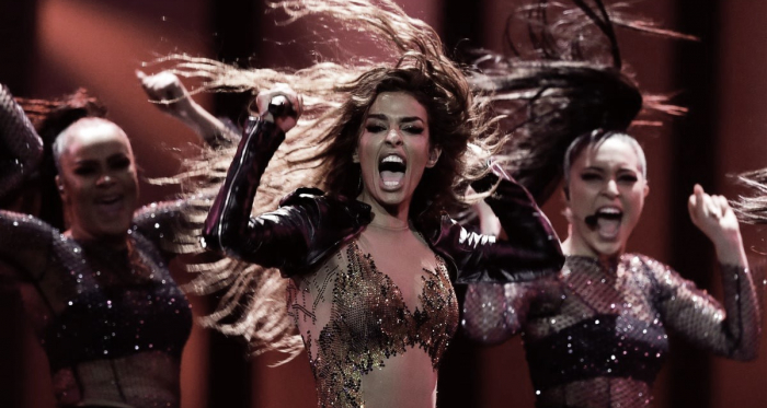 Eleni Foureira durante su actuación en Eurovisión 2018 / Eurovision.tv