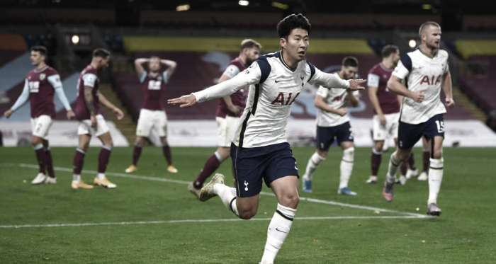 Com gol sofrido de Son, Tottenham vence Burnley pela Premier League