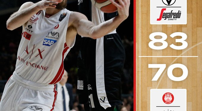 Legabasket - Bologna ha più energia di Milano: vittoria della Virtus per 83-70