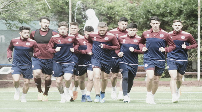 Entrenamiento de Lanús de cara al duelo frente a patronato | Foto: @ClubLanus