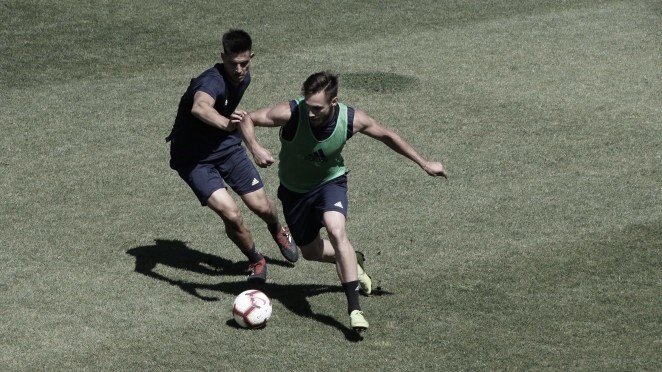 El levante y Vallejo, protagonistas en el entrenamiento