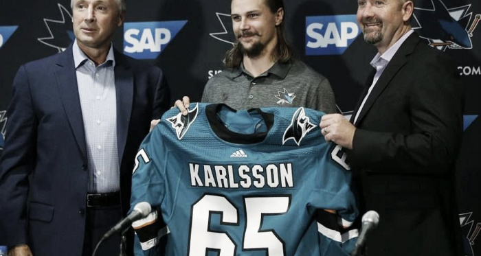 Erik Karlsson San Jose Sharks (Photo Courtesy of Torontosun.com)