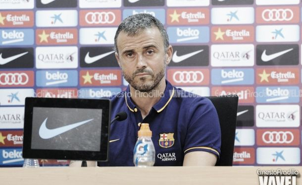 Luis Enrique: "No esperamos un partido fácil"