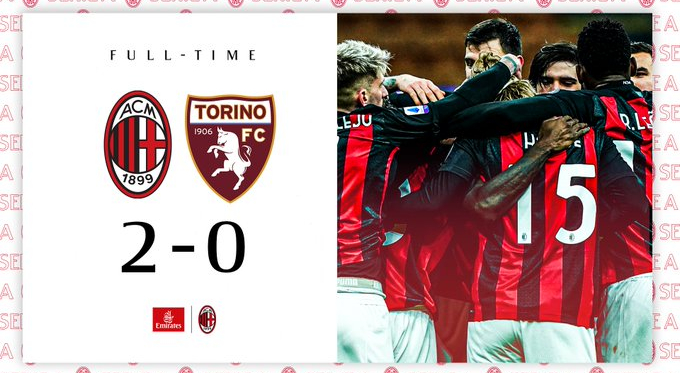 Serie A - Il Milan torna a vincere: battuto il Torino per 2-0