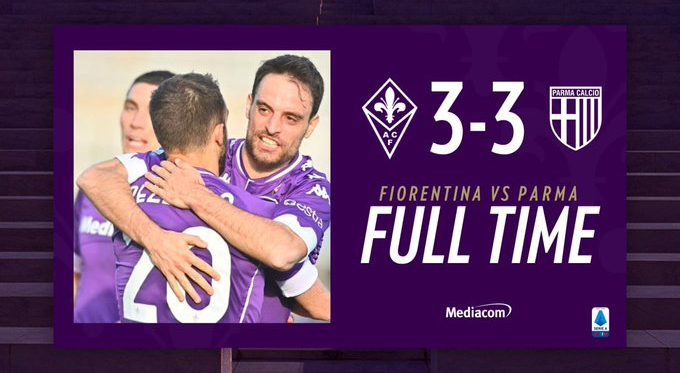 Paura di vincere: 3-3 tra Fiorentina e Parma