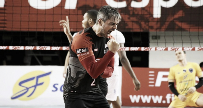 Evandro foi eleito o melhor em quadra na vitória do Sesi-SP sobre o São Judas (Foto: Reprodução/Facebook Sesi)
