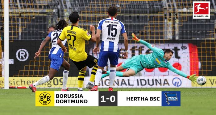 Il Dortmund fatica, ma batte l'Hertha