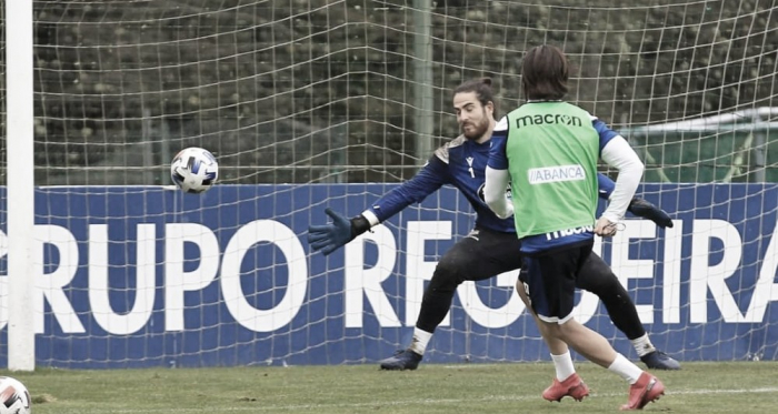 La recuperación, protagonista en el primer entrenamiento de la semana