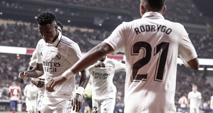 Real Madrid vence Atlético de Madrid com gol de Rodrygo, que baila na comemoração