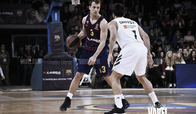 Pangos durante el último encuentro de Euroliga contra el R. Madrid (vía: Noelia Déniz)