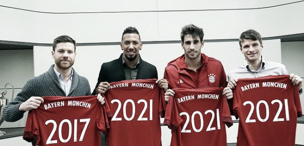 Alonso, Martinez, Boateng and Müller agree contract extensions at Bayern Munich