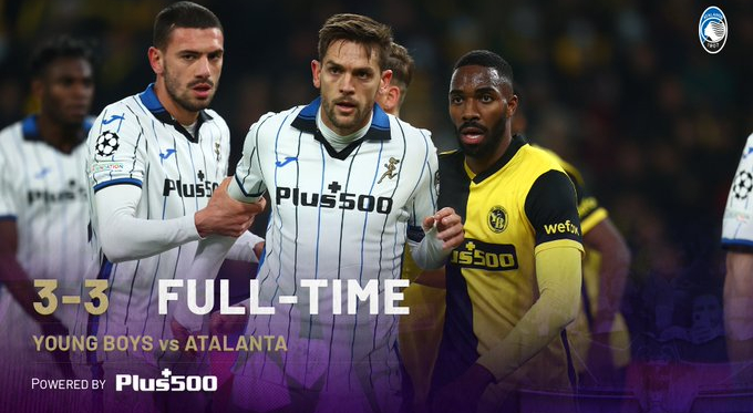 Una partita ricca di emozioni: tra Young Boys e Atalanta finisce 3-3