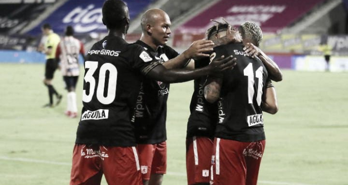 Datos de la victoria de América 1-2 ante Junior por la ida de la Superliga