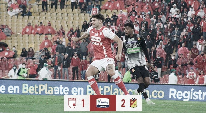 Puntuaciones tras la primera derrota de Santa Fe en la Liga BetPlay 2022-I