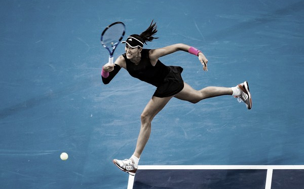 Garbiñe Muguruza en el Abierto de China 2018. Fuente: Zimbio