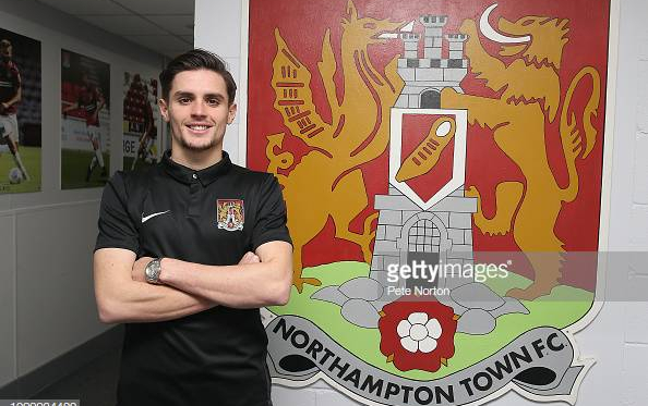 George Cox being unveiled by Northampton earlier today. (Photo: Getty Images/Pete Norton)