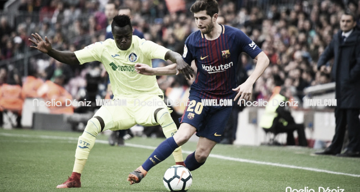 Acción correspondiente al FC Barcelona 0-0 Getafe CF de la pasada temporada / Foto: Noelia Déniz (VAVEL.com)