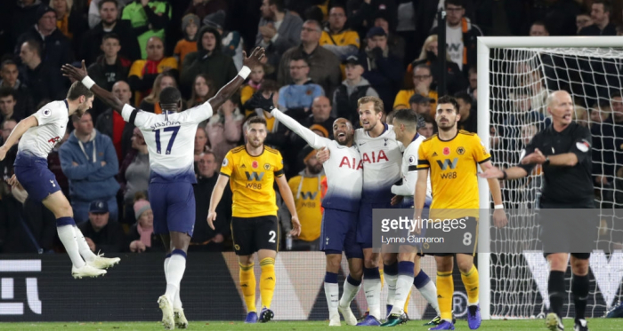 Lucas celebrates scoring his side's second goal against Wolves (Photo Source: Lynne Cameron / Getty Image)