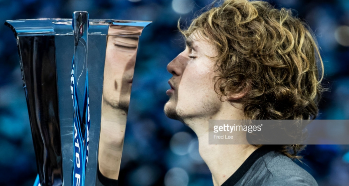 Zverev becomes the youngest ATP Finals winner since Novak Djokovic in 2008 (Image source: Fred Lee/Getty Images Europe)
