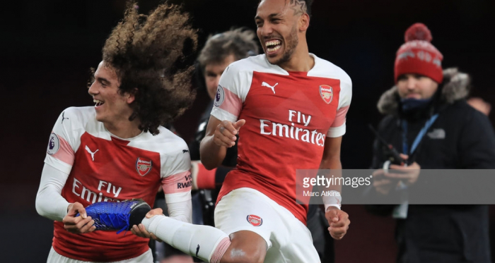 Arsenal 4-2 Tottenham: Aubameyang scores twice as Gunners win enthralling derby 