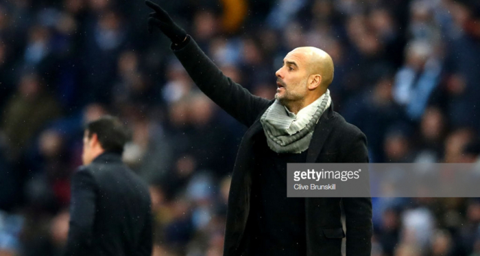 Pep Guardiola was delighted with his side's 3-1 win over Everton on Saturday afternoon. (picture: Getty Images / Clive Brunskill)