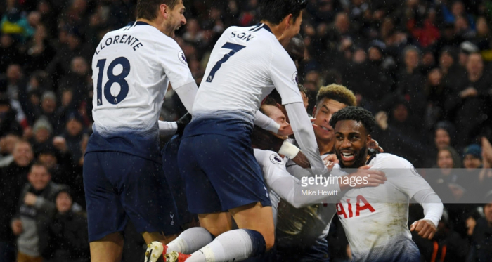 Spurs rightfully celebrate. (Photo: Getty Images/Mike Hewitt)