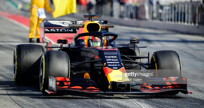 Gasly putting miles on the new RB15 during testing (Photo Credit: Pablo Guillen, Getty Images)