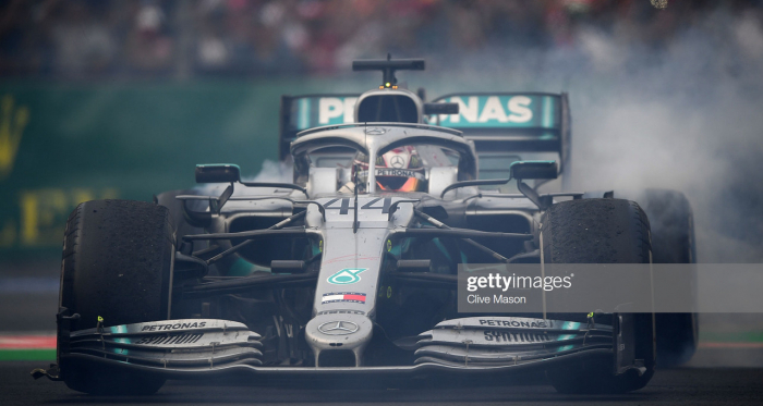 Hamilton won in Mexico (Photo credit: Getty Images, Clive Mason)