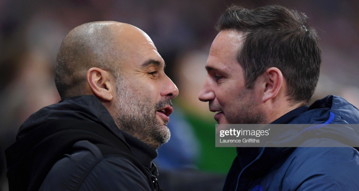 Frank Lampard earns high praise from Pep Guardiola 