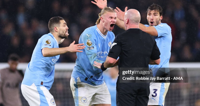 Haaland fumes at referee’s decision to halt Man City attack