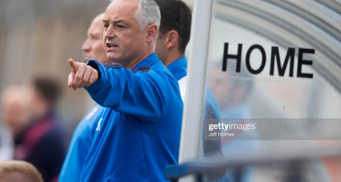 It was a disappointing weekend for Falkirk Manager Ray McKinnon (Photo by Jeff Holmes/Getty Images)