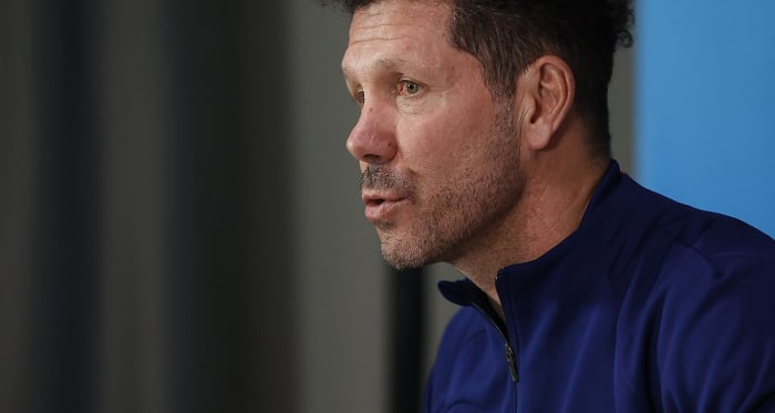 Simeone: “Yo soy optimista y más allá de la derrota tenemos la opción de poder competir”