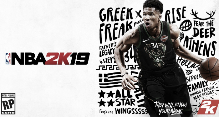 Giannis Antetokoumpo, portada de NBAK19. Imagen vía @Bucks.